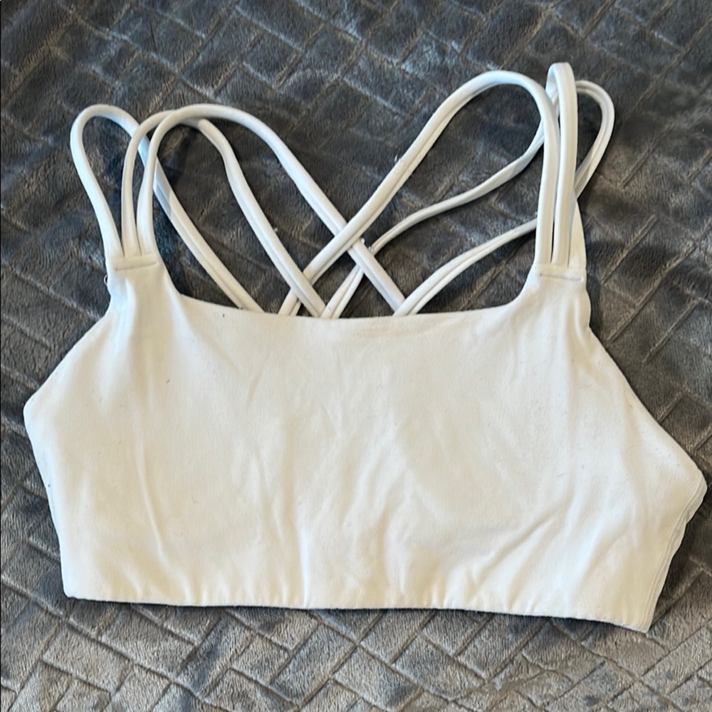 White Strappy Women's Bralette